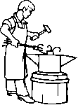 Forgeron avec enclume 2